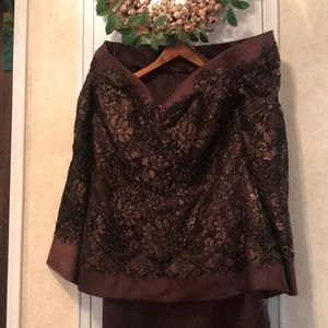 Custom made designer two piece suit